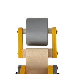 Игрушечный трактор с катком LUKNO, жёлтый